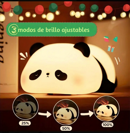 Lampara oso panda 3 tonos silicona